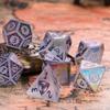 UDIXI Gemstone Dice Set D&D 7 Piece White Crystal Stone DND Dice with Gift Case for Tabletop Games (Colorful Celtic Knot) view 4