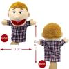 Family Hand Puppets,Puppets for Kids Role Paly Family Members 13.4 INCH Multi-Ethnic Puppets Plush Soft Hand Puppets Family Puppets Story Toys, Puppets for Girls Boys Finger Puppets Puppet Set Gifts view 2