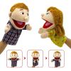 Family Hand Puppets,Puppets for Kids Role Paly Family Members 13.4 INCH Multi-Ethnic Puppets Plush Soft Hand Puppets Family Puppets Story Toys, Puppets for Girls Boys Finger Puppets Puppet Set Gifts view 3