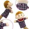 Family Hand Puppets,Puppets for Kids Role Paly Family Members 13.4 INCH Multi-Ethnic Puppets Plush Soft Hand Puppets Family Puppets Story Toys, Puppets for Girls Boys Finger Puppets Puppet Set Gifts view 4