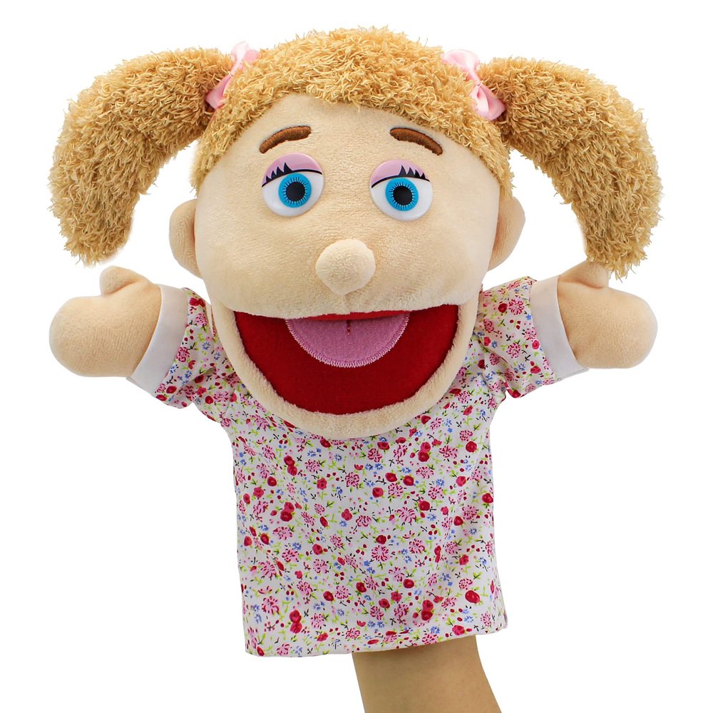 Family Hand Puppets,Puppets for Kids Role Paly Family Members 13.4 INCH Multi-Ethnic Puppets Plush Soft Hand Puppets Family Puppets Story Toys, Puppets for Girls Boys Finger Puppets Puppet Set Gifts