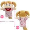 Family Hand Puppets,Puppets for Kids Role Paly Family Members 13.4 INCH Multi-Ethnic Puppets Plush Soft Hand Puppets Family Puppets Story Toys, Puppets for Girls Boys Finger Puppets Puppet Set Gifts view 2
