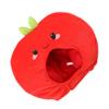 ABOOFAN Funny Party Hat Apple- Shaped Costume Plush Novelty Fruits Headgear for Carnival Party Cosplay Hood Hat view 1