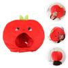 ABOOFAN Funny Party Hat Apple- Shaped Costume Plush Novelty Fruits Headgear for Carnival Party Cosplay Hood Hat view 4