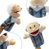 Family Hand Puppets,Puppets for Kids Role Paly Family Members 13.4 INCH Multi-Ethnic Puppets Plush Soft Hand Puppets Family Puppets Story Toys, Puppets for Girls Boys Finger Puppets Puppet Set Gifts view 4