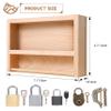 Woodtoe Montessori Lock and Key Toy Set for Kids, Educational Lock Set Keys, Wooden Learning Montessori Materials for 3 4 5 6 Toddlers, Preschool, Home Classroom STEM Educational Kids Christmas Toys view 4