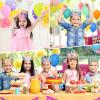 Kathfly Rainbow Birthday Party Hats Crown Headbands for Kids Birthday, Event, Rainbow Theme Party Supplies(12 Pack,Cute Style) view 4