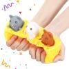 Chivao 6 Pack Cheese Toy Stress Rat Toy Mice in Cheese Sensory Anxiety Relief Office Ball Fidget for Birthday Stress Relief Gifts Party Favors, Grey Brown White view 3