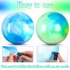 Deekin 2 Pcs 15 Inch 18 Inch Marbleized Bouncy Balls Large Inflatable Rubber Sensory Ball for Playground Outdoor Water(15 Inches,Blue and Green) view 3