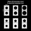 300PCS Coin Flips in 6 Sizes Cardboard Coins Holders 2x2 inch Pockets Coin Collection Supplies Album Display Coin Book for Dollars, Penny, Quarter, Nickels FC01MX1 view 2