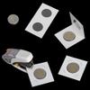 300PCS Coin Flips in 6 Sizes Cardboard Coins Holders 2x2 inch Pockets Coin Collection Supplies Album Display Coin Book for Dollars, Penny, Quarter, Nickels FC01MX1 view 3
