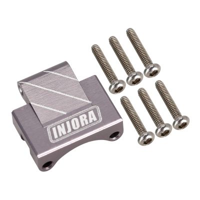 INJORA Rear Axle Truss Upper Link Mount CNC Aluminum Accessories for Axial SCX24 C10 JLU Gladiator Bronco Upgrade Part (Grey)