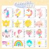 16 Pairs Kids Clip on Earrings for Girls Cute Unicorn Mermaid Non Pierced Clip on Earrings for Kid Little Girl(Exquisite Style) view 3