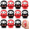 Jerify 12 Pieces Ninja Stress Balls Ninja Party Favors Warriors Fighters Figures Stress Toys Soft Funny Slow Rising Toys for Birthday Party Favors Supplies view 1