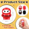 Jerify 12 Pieces Ninja Stress Balls Ninja Party Favors Warriors Fighters Figures Stress Toys Soft Funny Slow Rising Toys for Birthday Party Favors Supplies view 3