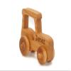 Wooden Tractor Push Toy  Handmade Natural Wood Push Toy for Toddlers & Kids, Spring Gift or Birthday Present, Farm Animal Toy view 2