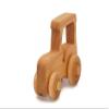 Wooden Tractor Push Toy  Handmade Natural Wood Push Toy for Toddlers & Kids, Spring Gift or Birthday Present, Farm Animal Toy view 3