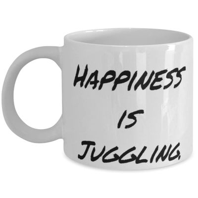Funny Juggling 11oz 15oz Mug, Happiness is Juggling, For Friends, Present From, Cup For Juggling