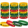 Atsmoicy 24PCS Happy Juneteenth Party Silicone Wristband Bracelets - Black Freendom Day Gifts - African Afro American Festival Party Favors and Supplies Independence Day June 19th 1865 Rubber Bracelet view 1