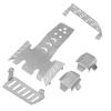 Vgoohobby Stainless Steel RC Chassis Armor Protector Axle Armor Guard Plate RC Skid Plate Compatible with VP VS4-10 Phoenix VPS09007 1/10 RC Off-Road Car view 2