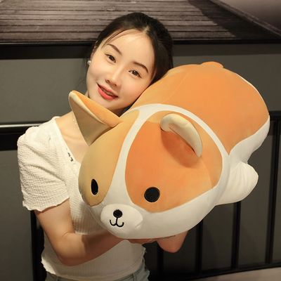 MIAOHAHA Plush Dog Toy Shiba Inu Dog Plush Pillow Stuffed Animal Corgi Kids Plush Toy Pillow(60cm/23.6in)