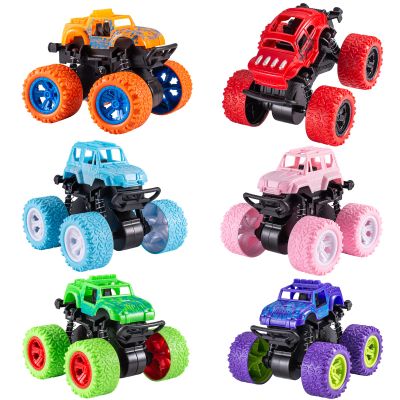 Beestech Monster Truck Toys for Kids Boys Girls Toddlers 3, 4, 5, 6, 7, 8 Years Old, Friction Powered Monster Truck Party Favor Toy Cars Vehicles, Sand Beach Toys Gifts (6 Pack)