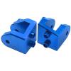 2Pcs Vgoohobby Aluminum Alloy Lower Tie Rod Mount Fixed Pull Rod Bracket Base Compatible with 1/8 Losi LMT 4WD Solid Axle RC Monster Car (Blue) view 3