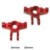 Vgoohobby Aluminum Alloy Front Steering Knuckles Carrier Steering Block Compatible with 1/8 Losi LMT 4WD Solid Axle RC Monster Car (Red) view 2