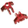 Vgoohobby Aluminum Alloy Front Steering Knuckles Carrier Steering Block Compatible with 1/8 Losi LMT 4WD Solid Axle RC Monster Car (Red) view 3