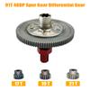 91T Spur Gear Slipper Clutch Set Upgrades Part Compatible with 1/10 Arrma Granite 4X4 550, Senton 4X4 550, Typhon 4X4 550, 91T 48DP Spur Differential Gear and 17T 19T 21T Pinions Gear Set, Red view 2