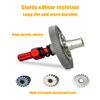 91T Spur Gear Slipper Clutch Set Upgrades Part Compatible with 1/10 Arrma Granite 4X4 550, Senton 4X4 550, Typhon 4X4 550, 91T 48DP Spur Differential Gear and 17T 19T 21T Pinions Gear Set, Red view 4