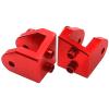 2Pcs Vgoohobby Aluminum Alloy Lower Tie Rod Mount Fixed Pull Rod Bracket Base Compatible with 1/8 Losi LMT 4WD Solid Axle RC Monster Car (Red) view 3