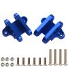 2Pcs Vgoohobby Aluminum Alloy Lower Shock Absorber Mount Bracket Compatible with 1/8 Losi LMT 4WD Solid Axle RC Monster Car (Blue) view 2