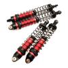 4pcs Front and Rear Shock Absorber Damper for Arrma 3S BLX Granite Big Rock Senton Typhon MEGA550 Granite Senton Typhon Upgrade Parts, Replacement for AR330550 AR330551 (Red) view 3