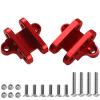 2Pcs Vgoohobby Aluminum Alloy Lower Shock Absorber Mount Bracket Compatible with 1/8 Losi LMT 4WD Solid Axle RC Monster Car (Red) view 2