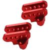 2Pcs Vgoohobby Aluminum Alloy Lower Shock Absorber Mount Bracket Compatible with 1/8 Losi LMT 4WD Solid Axle RC Monster Car (Red) view 3