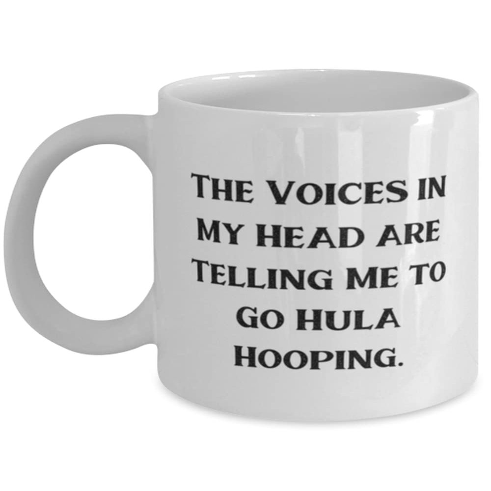 The Voices in My Head are Telling Me to Go Hula Hooping. Hula Hooping 11oz 15oz Mug, Useful Hula Hooping, Cup For Friends