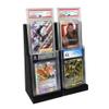 EnderToys Graded Card Display Stand (2 Pack) (2 Tier) (Black) - Compatible with PSA, Beckett, and CGC view 1