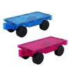 NEOFORMERS Magnetic Tiles Car Set Truck Kit Toy with Stronger Magnets, Educational Magnet Cars with Re-Enforced Hitch and Long Bed for Girls Boys Toddler Ages 3+ (Blue & Purple) view 1
