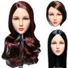 1/6 Scale Female Head Sculpt, Asian Girl Planted Hair Head Carving for 12inch Seamless Action Figure Body Doll (A) view 1