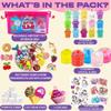 Jumbo Butter Slime Kit for Girls Ages 8-10-49 pcs w/Organizer Box Filled w/Slime Charms, Fruit- Ice Cream-Cup Cake & More- Birthday Gift for Boys Girls- Fidget Toys-Easter Basket Stuffers view 2