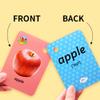 52 Pcs Kids Fruit Flash Cards Gift for Toddler Sight Words with Pictures Preschool Flash Cards Kindergarten Learning Activities with Rings (Fruit) view 2