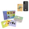 52 Pcs Toddler Land Animals Flash Cards Gift for Kids Wild Forest Animals Sight Words with Pictures Preschool Flash Cards Learning Activities Cards with Ring (Land Animals) view 1