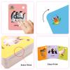 52 Pcs Toddler Land Animals Flash Cards Gift for Kids Wild Forest Animals Sight Words with Pictures Preschool Flash Cards Learning Activities Cards with Ring (Land Animals) view 2