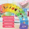 52 Pcs Toddler Ocean Animal Flash Card Sight Words with Picture Marine Animals Flash Cards Gift for Kids Learning Activities with Ring(Marine Animals) view 4