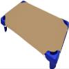Daycare Cot Sheets for Toddler and Preschool, Daycare/Pre-School Cot Sheet, Corner Elastic Loops, Cot Bed Fitted Sheet, 100% Egyptian Cotton Surface - Pack of 3 (23" W X 40" L), Taupe view 1