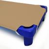 Daycare Cot Sheets for Toddler and Preschool, Daycare/Pre-School Cot Sheet, Corner Elastic Loops, Cot Bed Fitted Sheet, 100% Egyptian Cotton Surface - Pack of 3 (23" W X 40" L), Taupe view 2