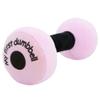 June Garden 6" My First Dumbbell - Plush Baby Rattle Toy - Safe Soft Barbell Workout Toy for Infants Boys and Girls - Pink view 1