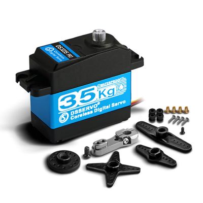 ZOSKAY RC Servo 35kg PRO Coreless Motor servo Metal Gear Digital and Stainless Steel Gear servo RC servo for Robotic DIY RC car (180 Degree)