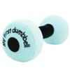 June Garden 6" My First Dumbbell - Plush Baby Rattle Toy - Safe Soft Barbell Workout Toy for Infants Boys and Girls - Blue view 1
